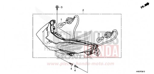 FEUX COMBINES ARRIERE (NSS125DF/ADF/ADH) NSS125ADH de 2018